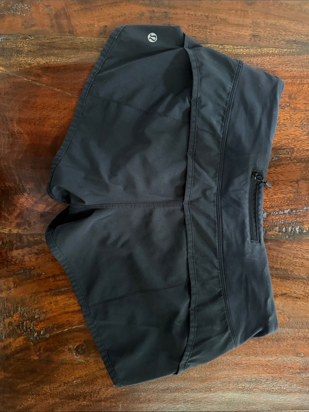 lululemon athletica Black, White & Light Blue Women's Athletic Shorts - Picture 8 of 8